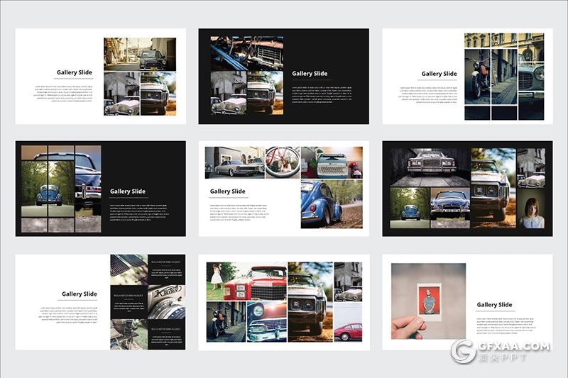 80页简约风格摄影图片展示PPT模板 - 顶尖PPT