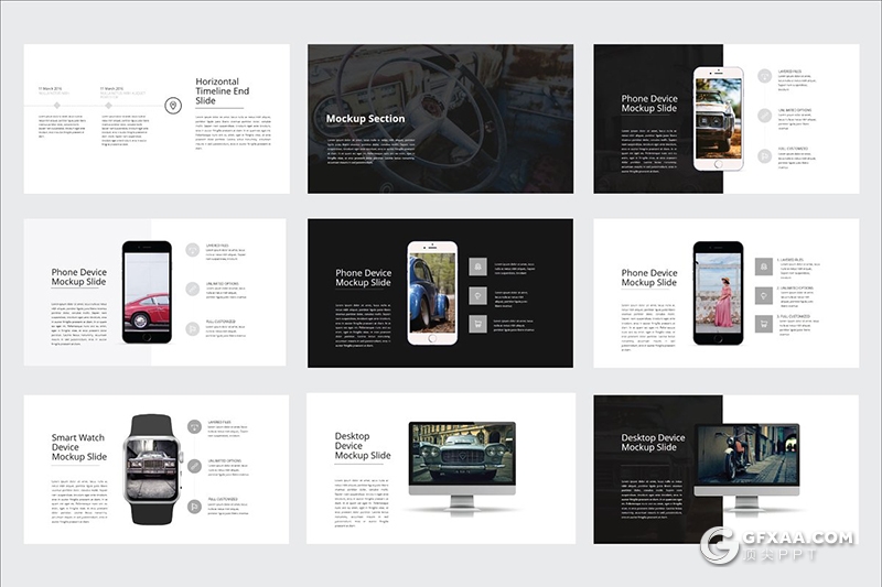 80页简约风格摄影图片展示PPT模板 - 顶尖PPT