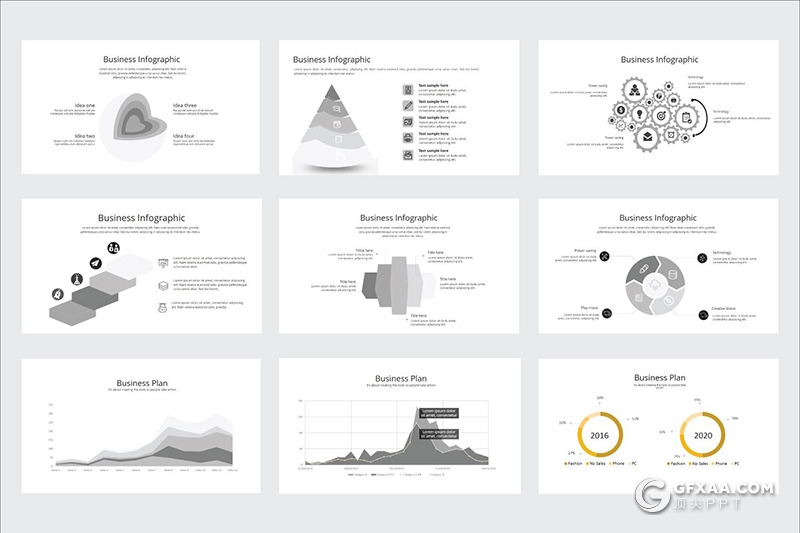 80页简约风格摄影图片展示PPT模板 - 顶尖PPT