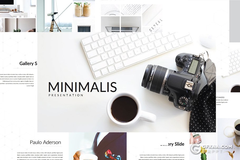 108页文艺简约风摄影介绍美图展示keynote模板 - 顶尖PPT