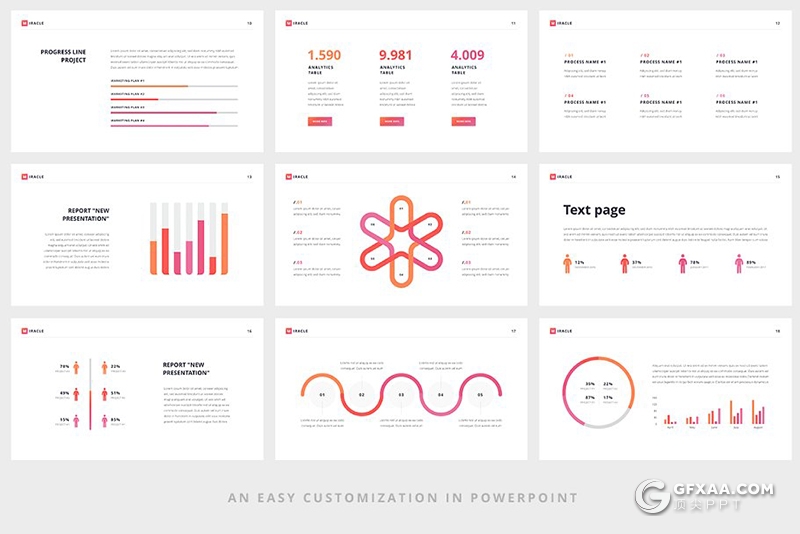 50页精美渐变色团队会议商务通用PPT模板 3种主题配色 - 顶尖PPT
