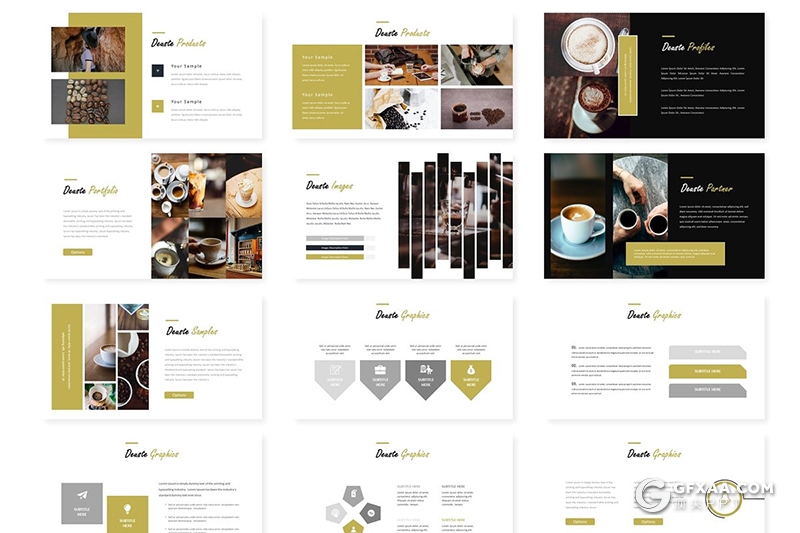 30页5种配色简约大气产品展示keynote模板 - 顶尖PPT