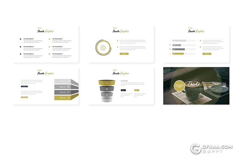 30页5种配色简约大气产品展示keynote模板 - 顶尖PPT