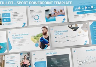 30页3种配色体育锻炼介绍PPT模板 - 顶尖PPT