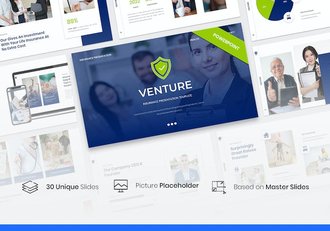 创业风险保险业务介绍方案展示PPT模板 - 顶尖PPT