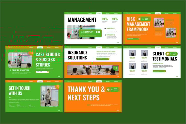 财税行业财务代理服务介绍PPT模板 - 顶尖PPT