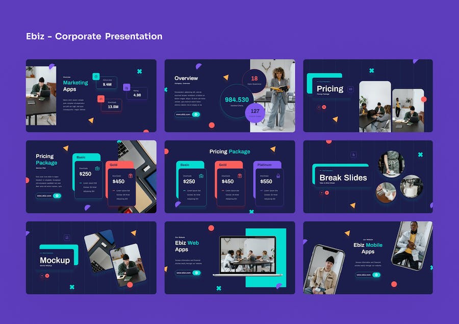 电商企业运营推广策略方案Keynote模板 - 顶尖PPT