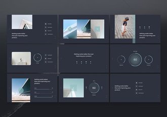 极简品牌展示营销策划PPT模板 - 顶尖PPT