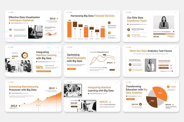 数据分析业绩增长统计PPT模板 - 顶尖PPT