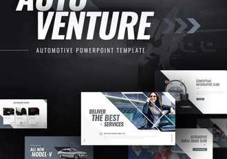 65页11种配色汽车企业介绍ppt模板 - 顶尖PPT