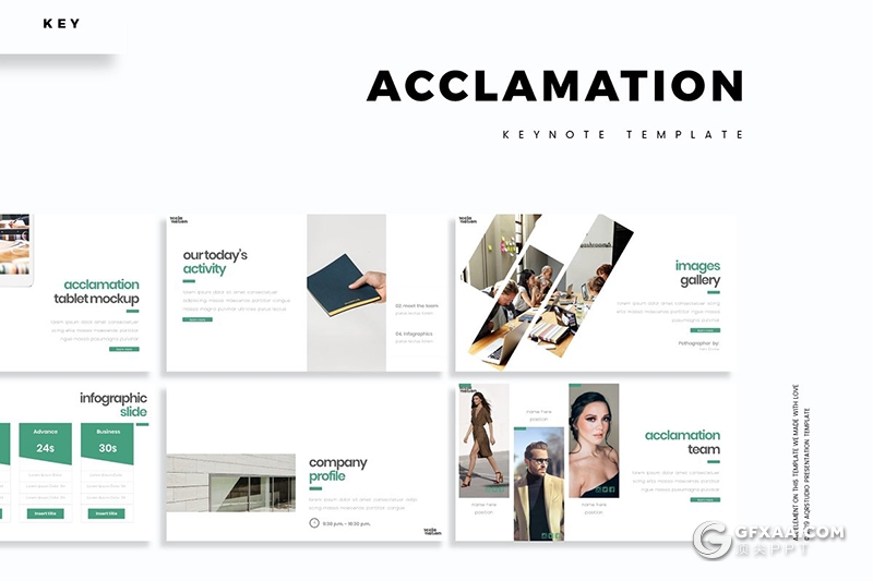 30页5种配色企业内部会议谈论keynote模板 - 顶尖PPT