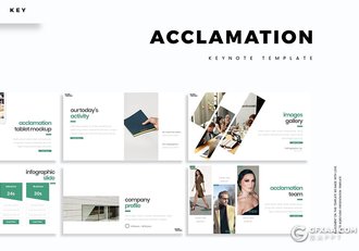 30页5种配色企业内部会议谈论keynote模板 - 顶尖PPT