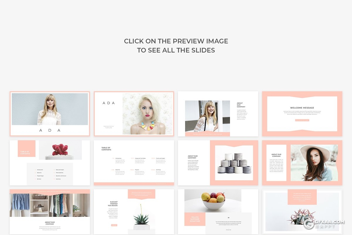 90页极简文艺风格国外摄影图片展示keynote模板 - 顶尖PPT