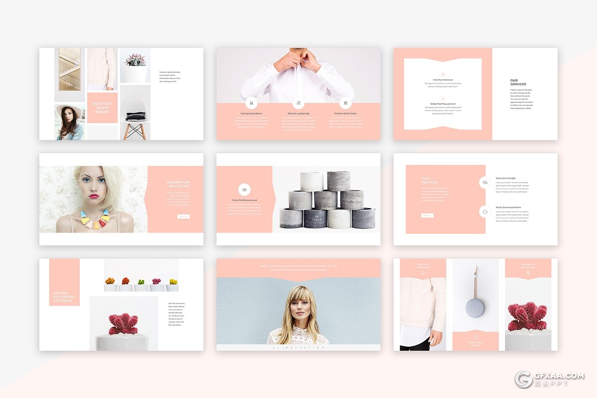 90页极简文艺风格国外摄影图片展示keynote模板 - 顶尖PPT