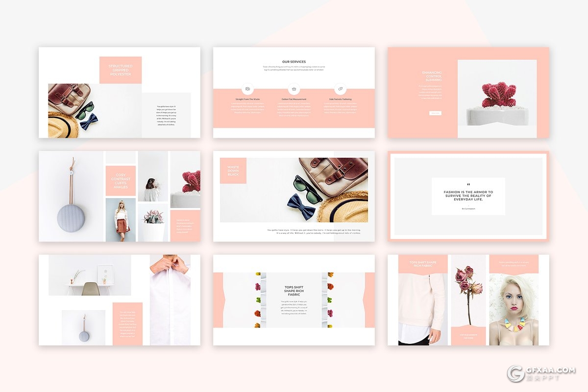 90页极简文艺风格国外摄影图片展示keynote模板 - 顶尖PPT