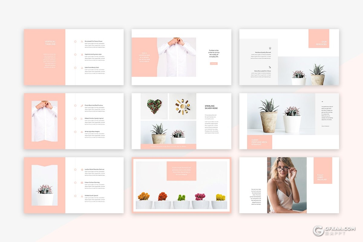 90页极简文艺风格国外摄影图片展示keynote模板 - 顶尖PPT