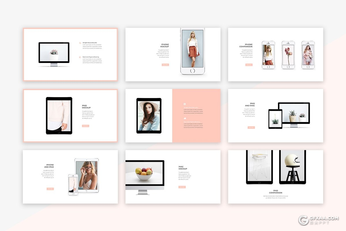 90页极简文艺风格国外摄影图片展示keynote模板 - 顶尖PPT