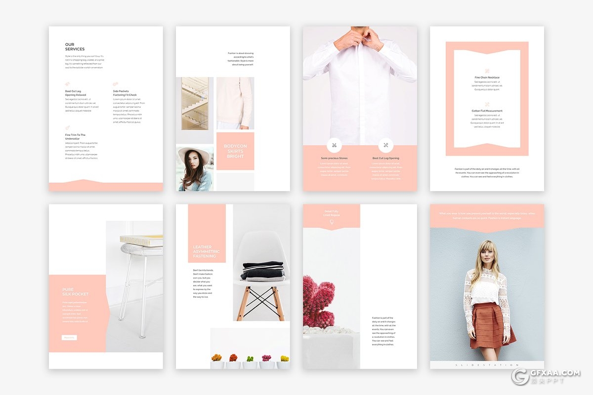 90页A4规国外格极简文艺风格摄影图片展示keynote模板 - 顶尖PPT