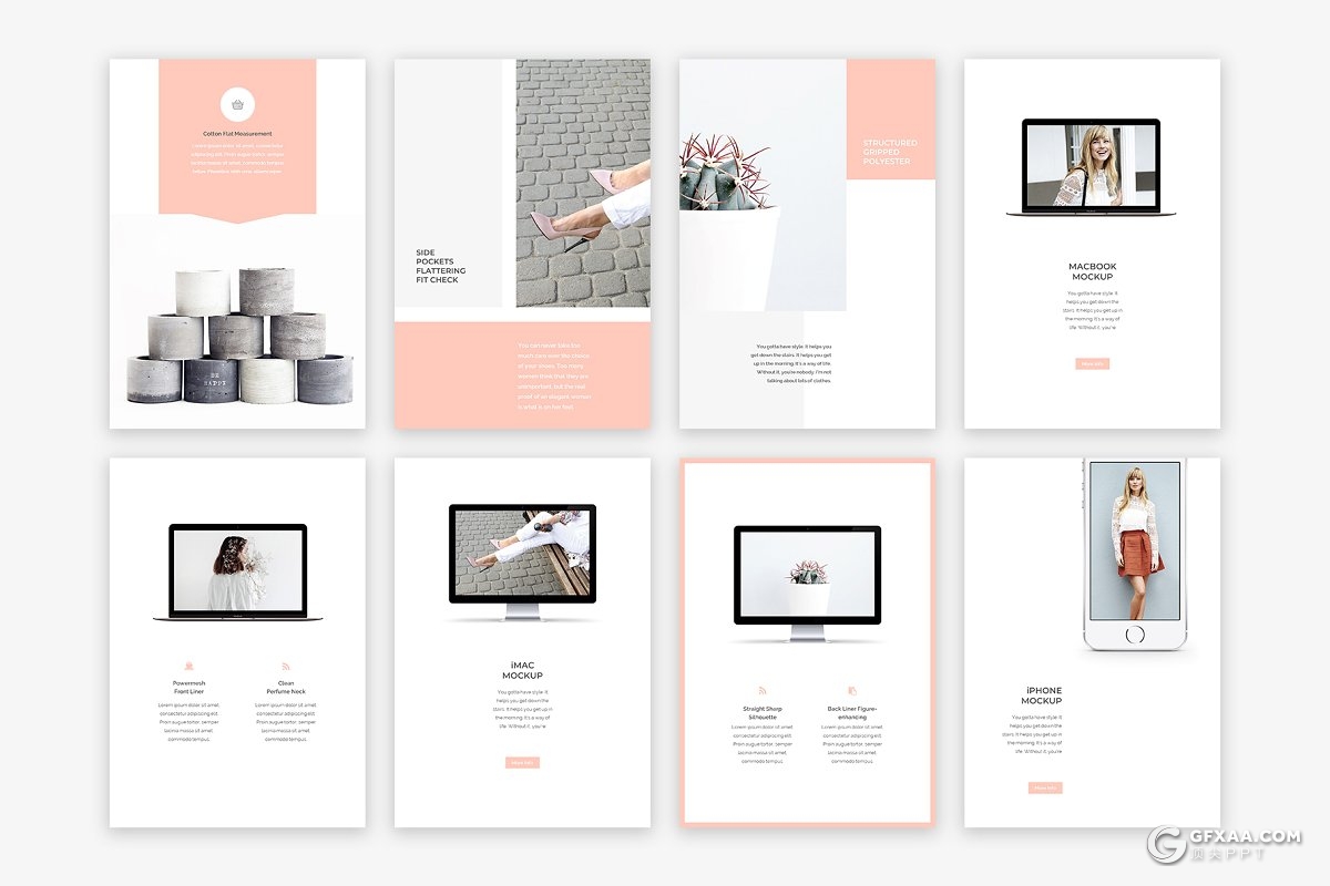 90页A4规国外格极简文艺风格摄影图片展示keynote模板 - 顶尖PPT