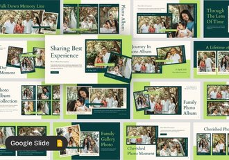 电子相册亲子全家福照片展示PPT模板 - 顶尖PPT