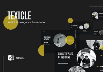 人工智能词汇学习指南PPT模板 - 顶尖PPT