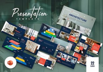 室内建筑家具装修PPT模板 - 顶尖PPT