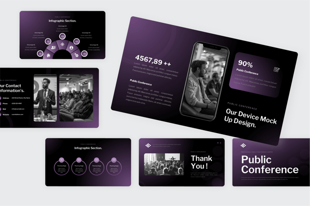 公共会议商务风格PPT模板 - 顶尖PPT