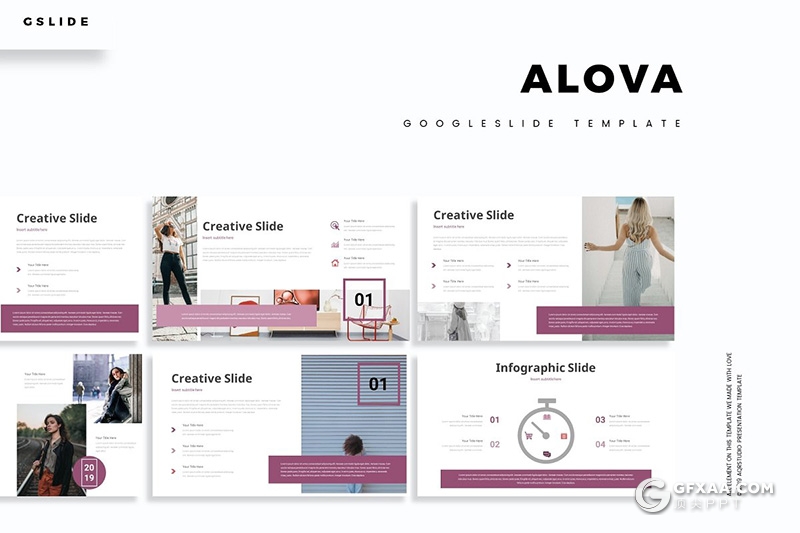 30页5种配色简约大气商务多用途Google slides模板 - 顶尖PPT