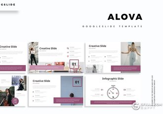 30页5种配色简约大气商务多用途Google slides模板 - 顶尖PPT