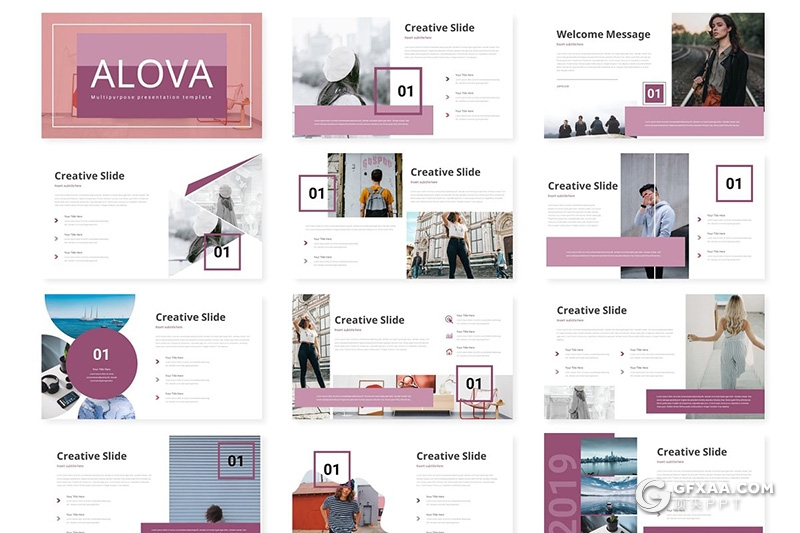 30页5种配色简约大气商务多用途ppt模板 - 顶尖PPT