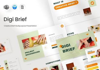 创意极简画布提案Keynote模板 - 顶尖PPT