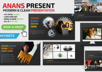 57页黑底色企业团队介绍展示keynote模板 - 顶尖PPT