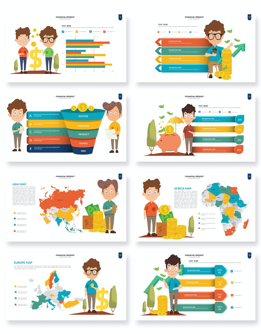 财务管理报告数据统计展示PPT模板 - 顶尖PPT