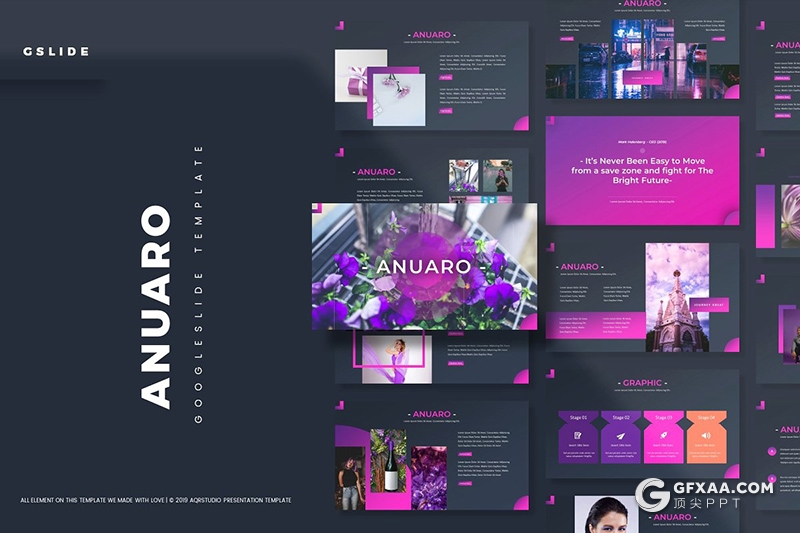 30页5种配色国外精美设计商务通用Google slides模板 - 顶尖PPT