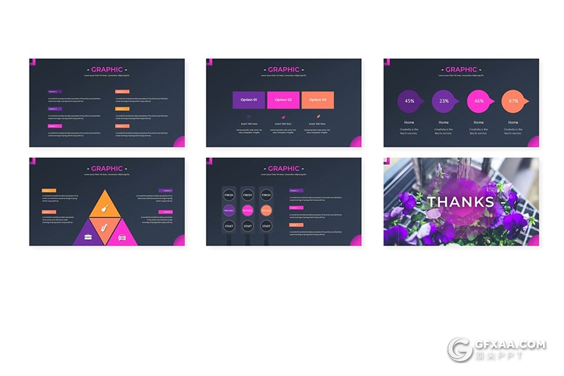 30页5种配色国外精美设计商务通用ppt模板 - 顶尖PPT