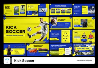 足球俱乐部体育运动项目推广宣传Keynote模板 - 顶尖PPT
