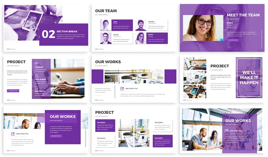 工作办公场景展示推广Keynote模板 - 顶尖PPT