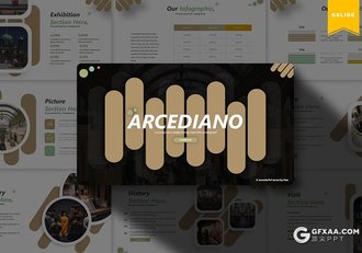 30页5种配色创意圆形商务多用途Google slides模板 - 顶尖PPT