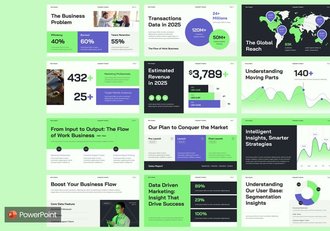 数据分析统计报告展示PPT模板 - 顶尖PPT