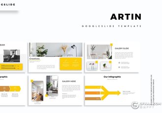 30页国外公司团队介绍工作计划统计Google slides模板 5种主题配色 - 顶尖PPT