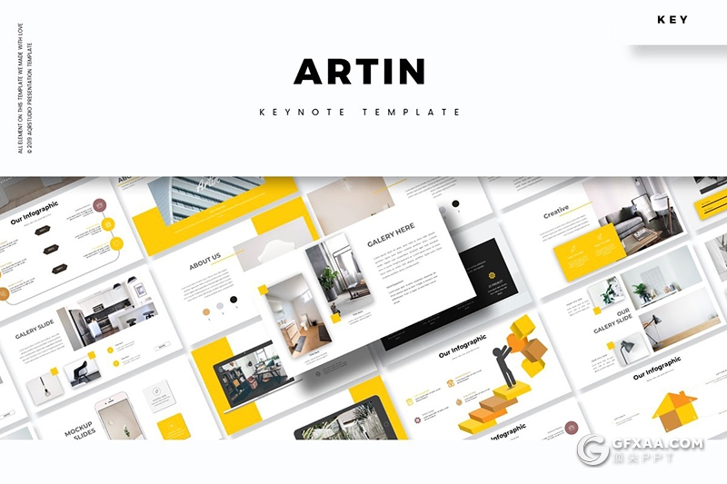 30页国外公司团队介绍工作计划统计keynote模板 5种主题配色 - 顶尖PPT