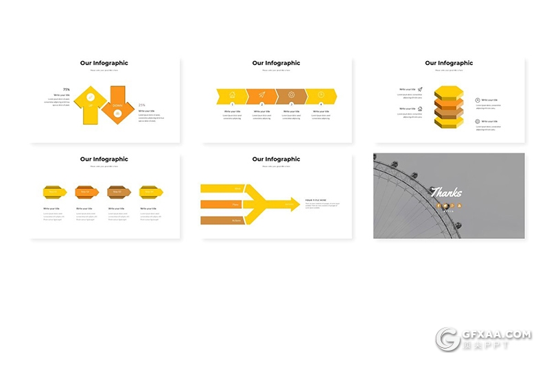 30页国外公司团队介绍工作计划统计keynote模板 5种主题配色 - 顶尖PPT