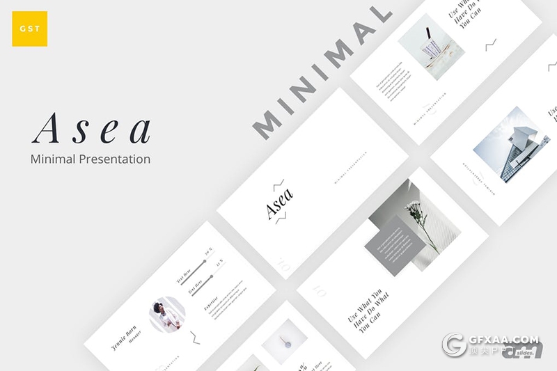 30页欧美极简文艺风格Google slides模板 - 顶尖PPT