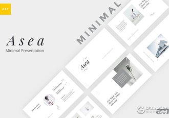 30页欧美极简文艺风格Google slides模板 - 顶尖PPT