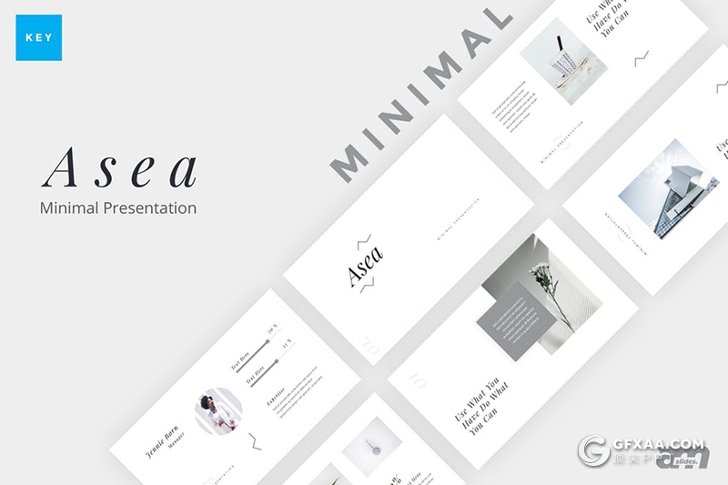 30页欧美极简文艺风格keynote模板 - 顶尖PPT
