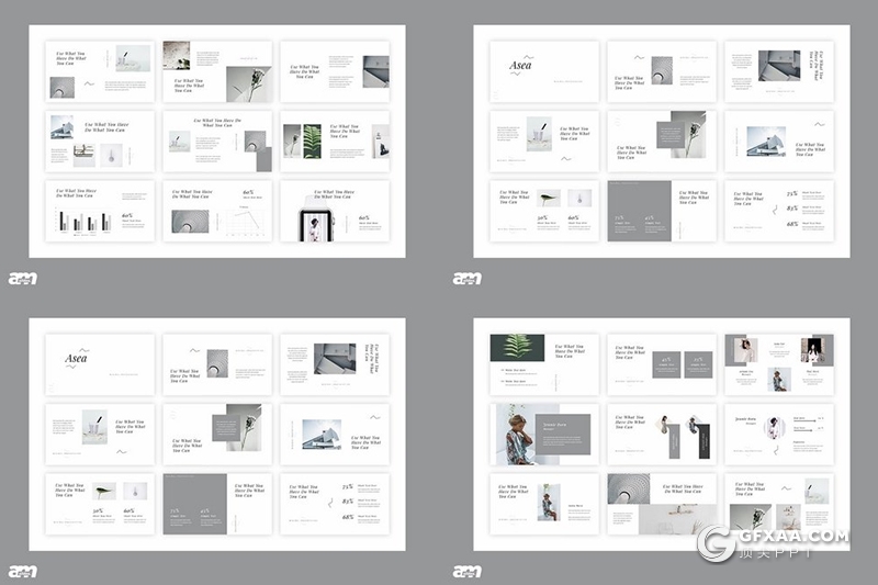 30页欧美极简文艺风格ppt模板 - 顶尖PPT