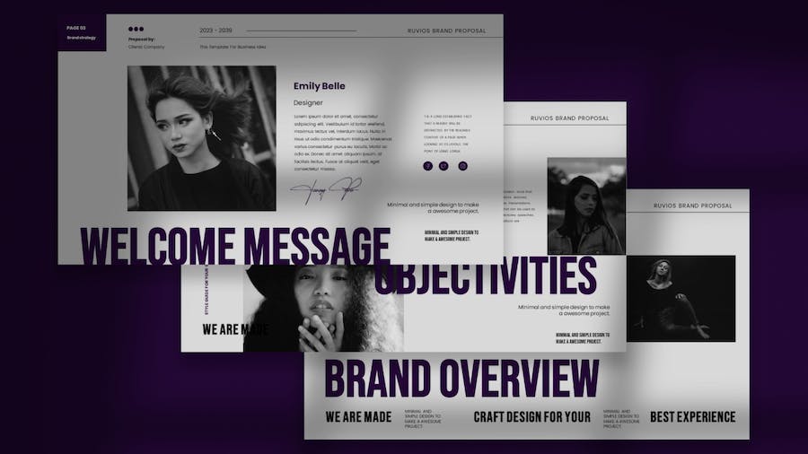 文艺复古品牌建设项目提案Keynote模板 - 顶尖PPT