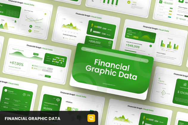 财务数据可视化展示PPT模板 - 顶尖PPT