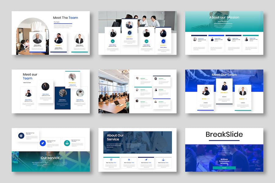 时尚商务会议项目合作企业商业国外PPT模板 - 顶尖PPT