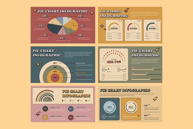 饼图数据分析展示可视化PPT模板 - 顶尖PPT